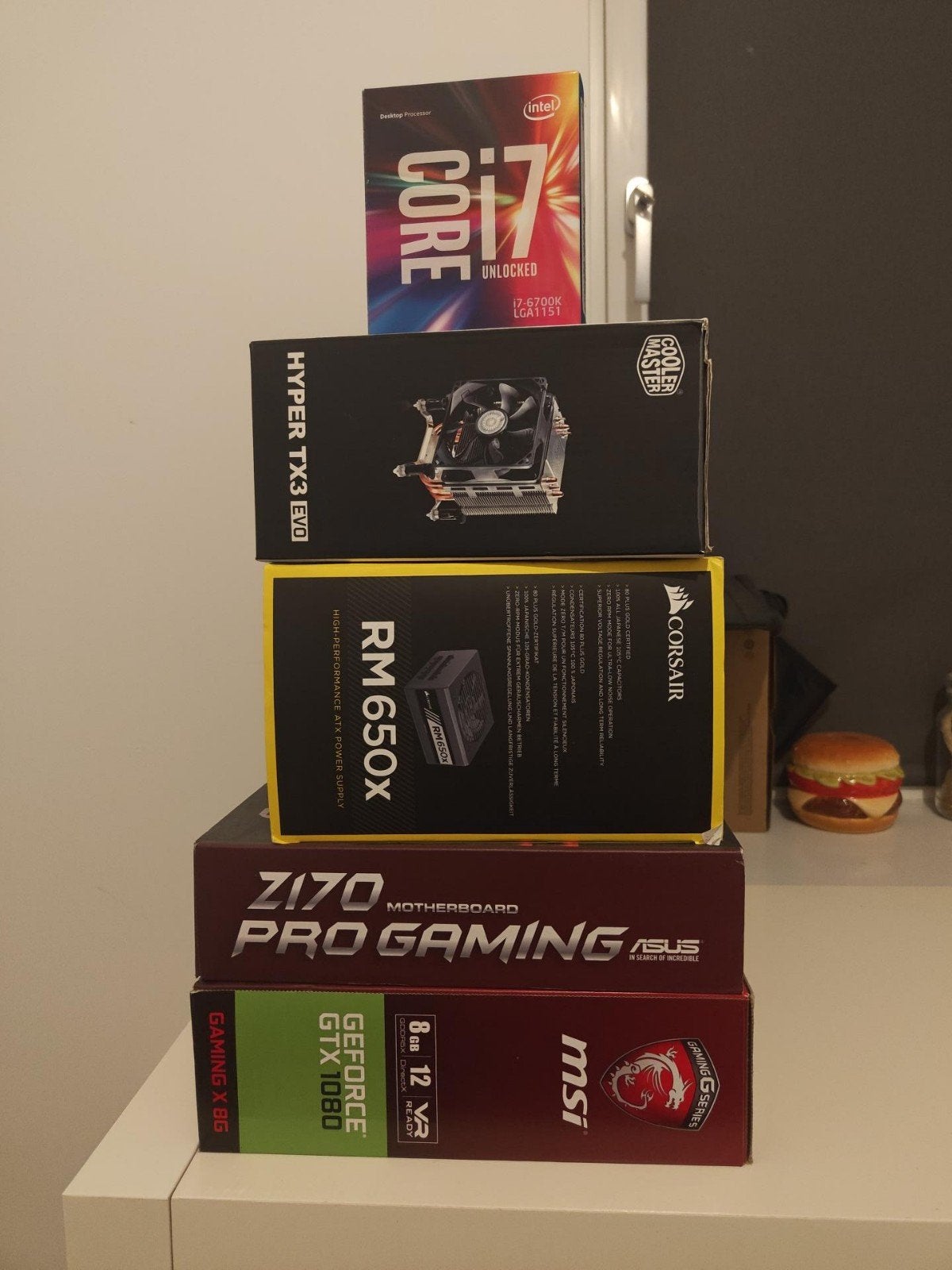 PC onderdelen (GTX 1080, I7, z170, RM650x), Ophalen, Gaming