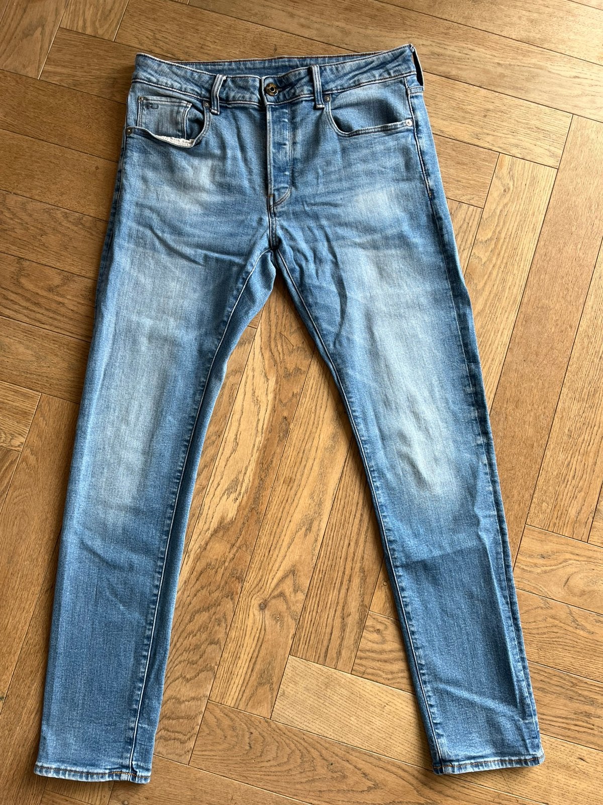G- star RAW 3301 SLIM broek jeans W33 L32 Z.G.A.N., Ophalen of Verzenden, Zo goed als nieuw, Overige kleuren, W33 - W34 (confectie 48/50)