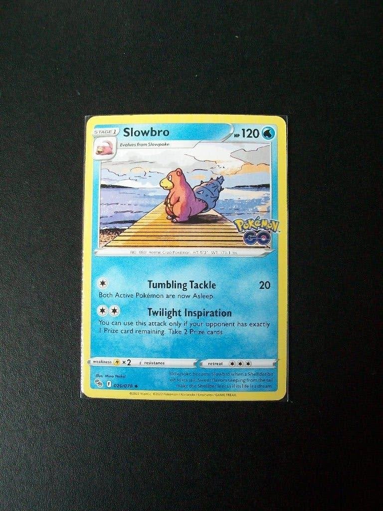 5125. Nieuwe Pokemon GO Kaart SLOWBRO HP 120 (020/078), Hobby en Vrije tijd, Verzenden, Nieuw, Losse kaart