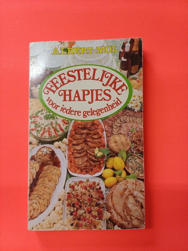 Kookboek - Feestelijke Hapjes - Albert Mol, Boeken, Ophalen of Verzenden, Gelezen