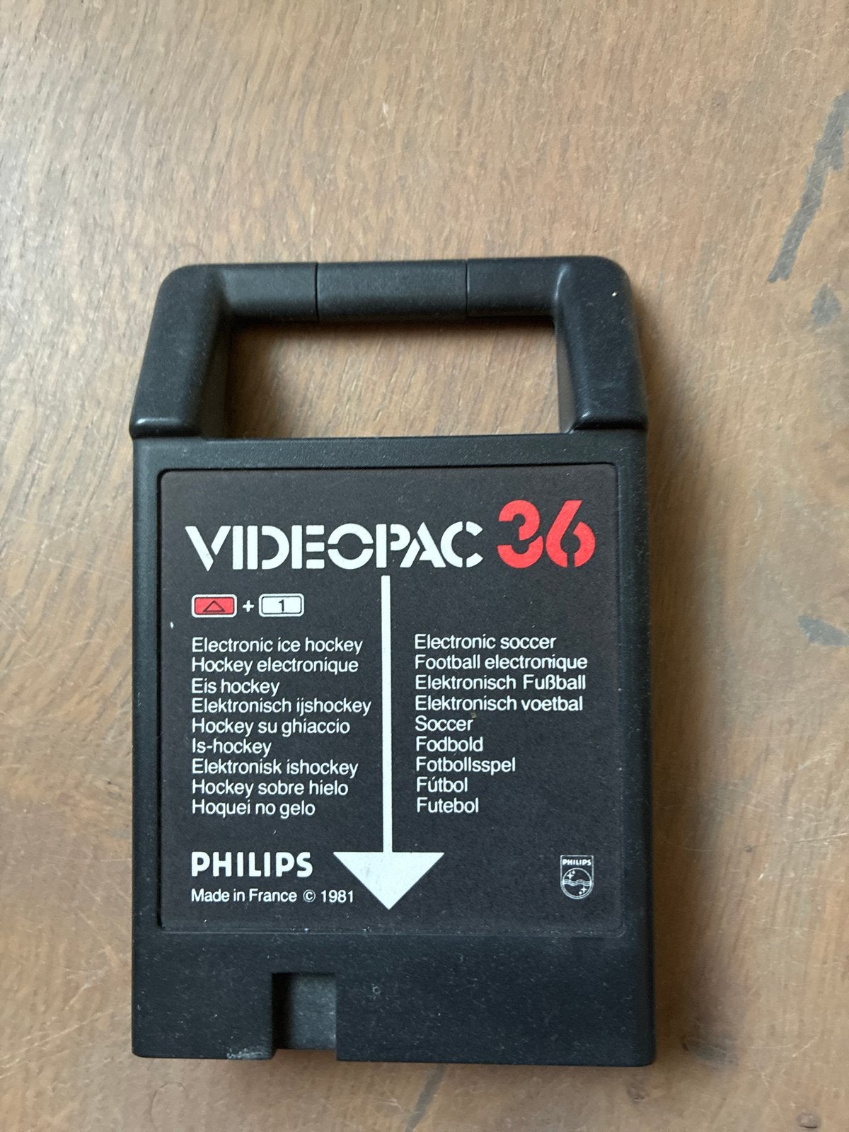 Philips Videopac 36: Electronic Ice Hockey & Soccer, Gebruikt, 2 spelers, Ophalen of Verzenden, Vanaf 3 jaar