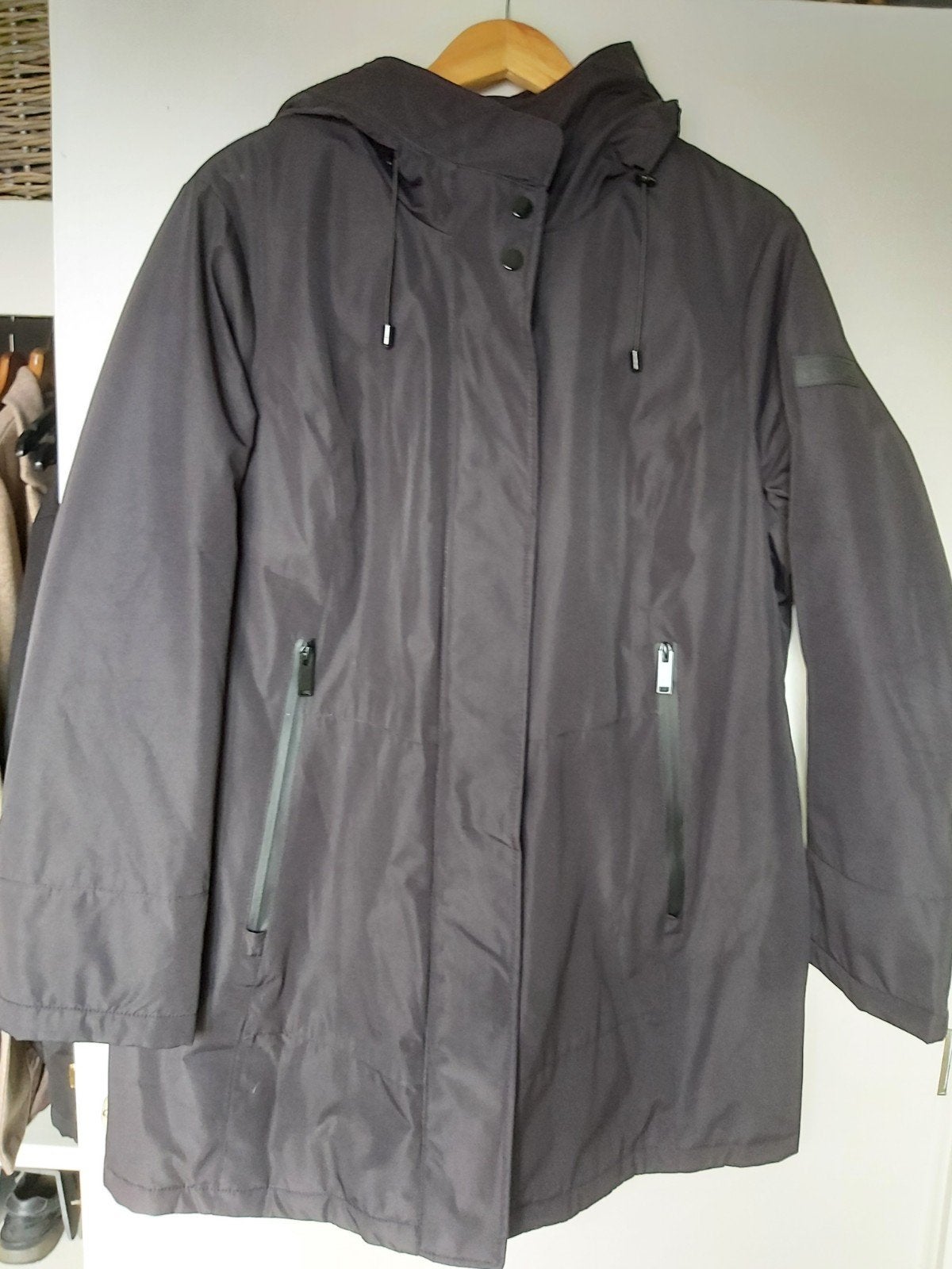 Winterjas 46-48 zwart., Kleding | Dames, Ophalen of Verzenden, Zo goed als nieuw, Maat 46/48 (XL) of groter