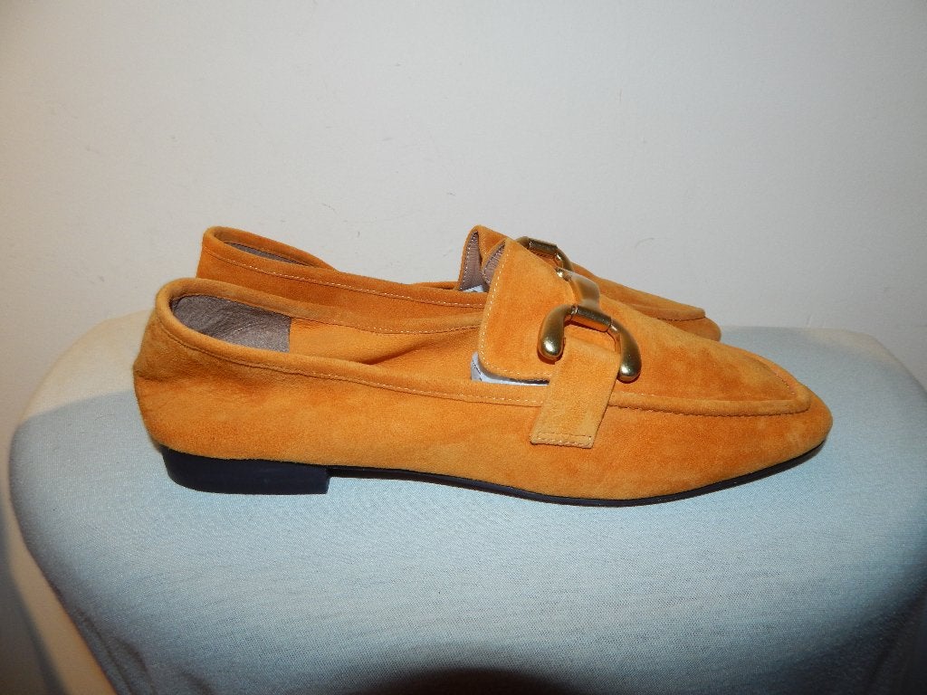 Bibi Lou loafers oker geel horsebite Als Nieuw mt 39, Verzenden, Instappers, Geel, Bibi Lou