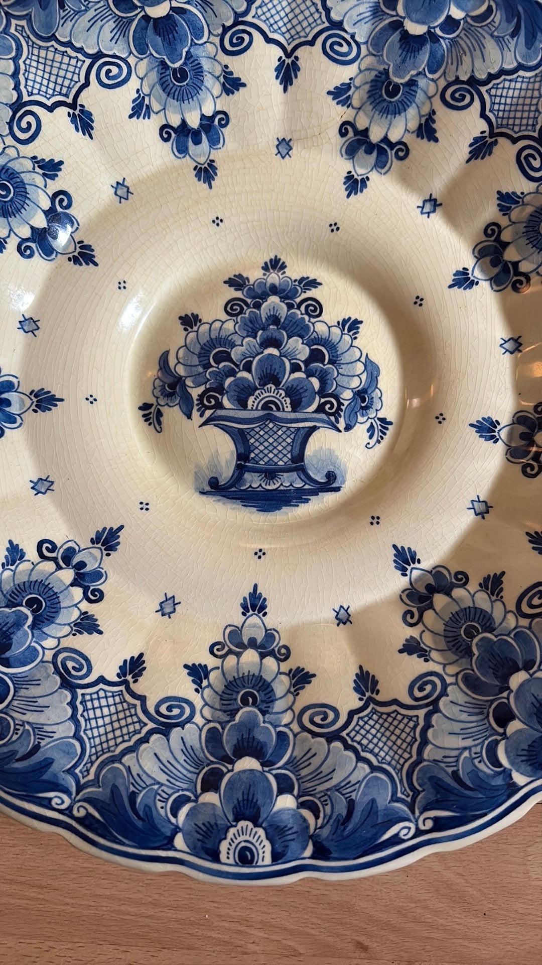 Te koop Delft blauw bord, Ophalen