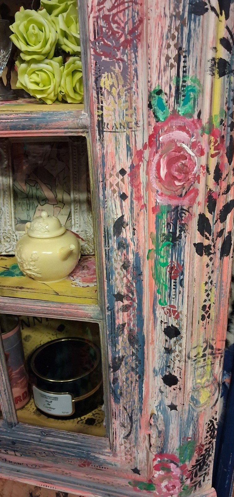 Shabby/Frans/Boho/Vitrinekastje/Kastje, Ophalen