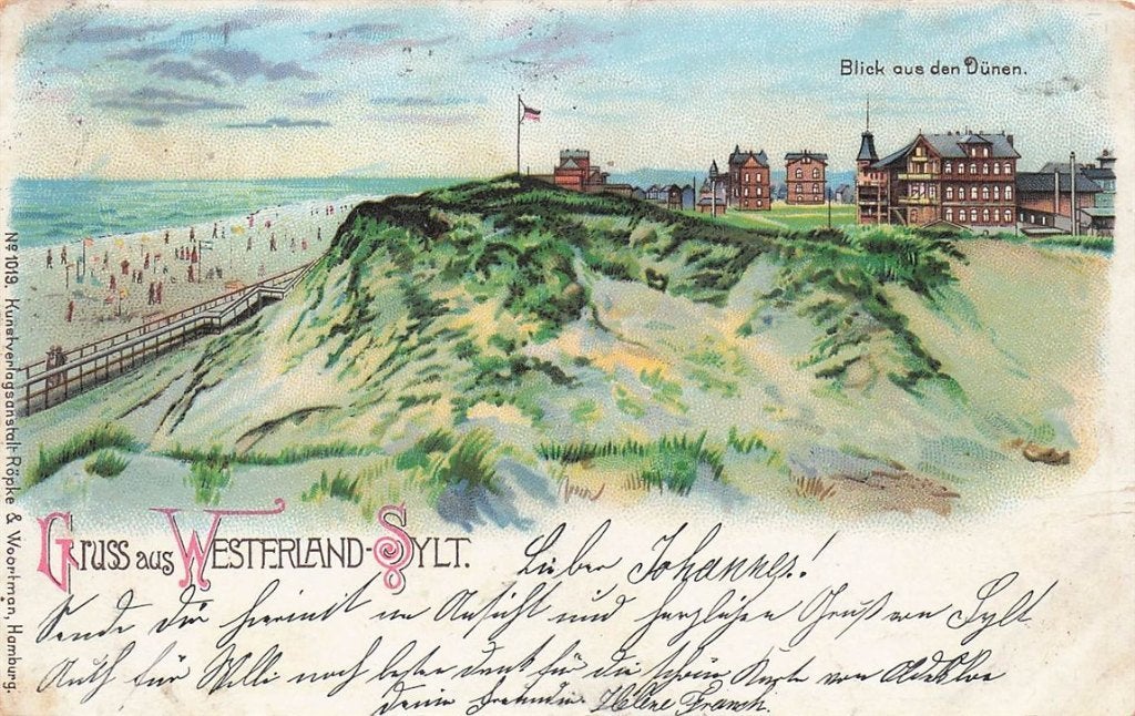 703-177-033 Westerland Sylt, Verzamelen, Ansichtkaarten | Buitenland, Duitsland, Voor 1920, Verzenden