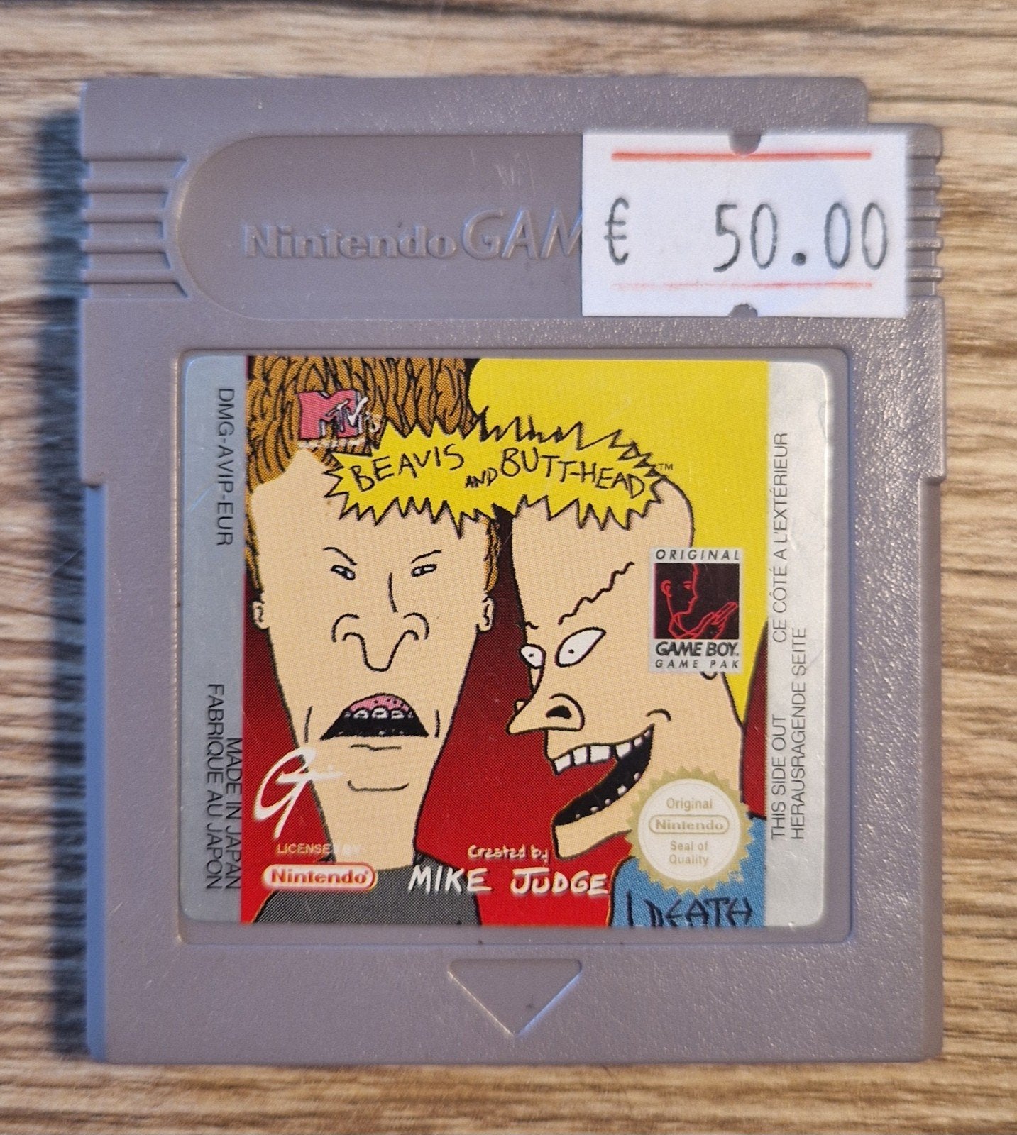 Beavis and Butt-head Gameboy classic PAL, 1 speler, Ophalen of Verzenden, Zo goed als nieuw, Role Playing Game (Rpg)