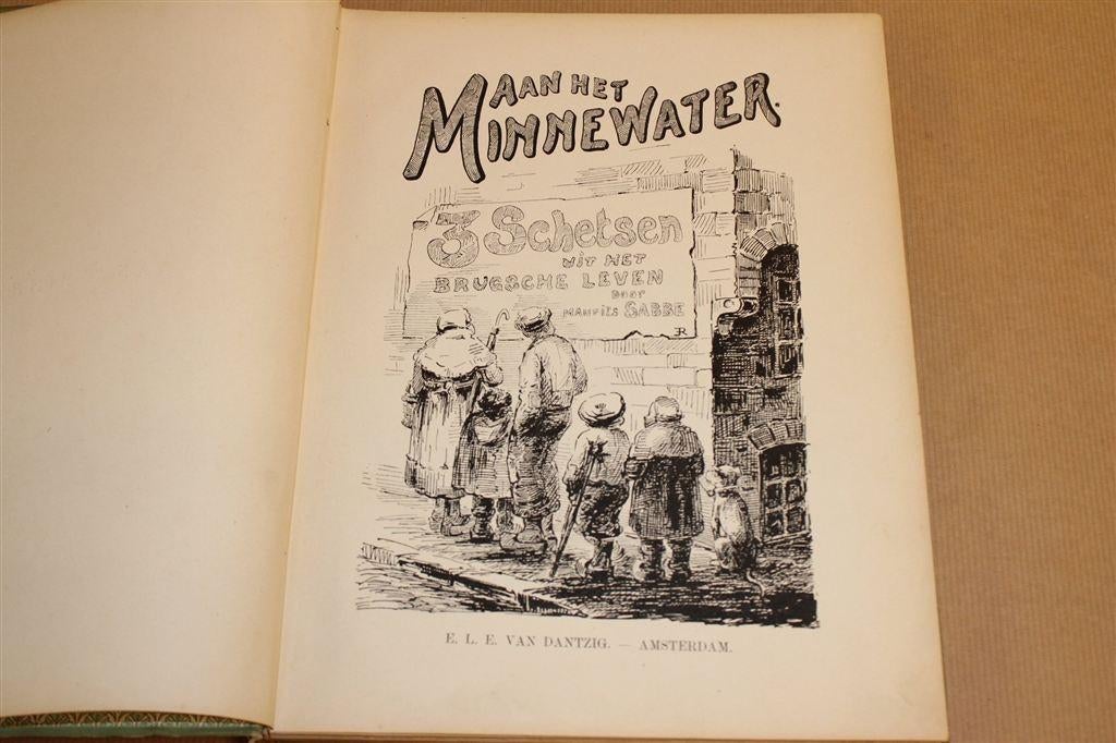 Aan het Minnewater [1898] — Schetsen Fin-de-Siècle Brugge, Ophalen of Verzenden
