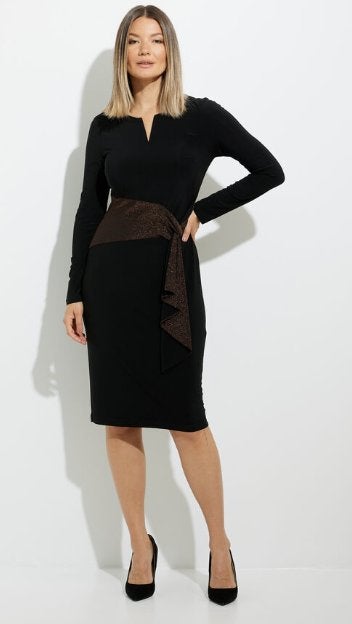 Joseph Ribkoff elegante chique jurk met glitterband mt 42, Kleding | Dames, Meerkleurig, ., Maat 42/44 (L), Joseph Ribkoff
