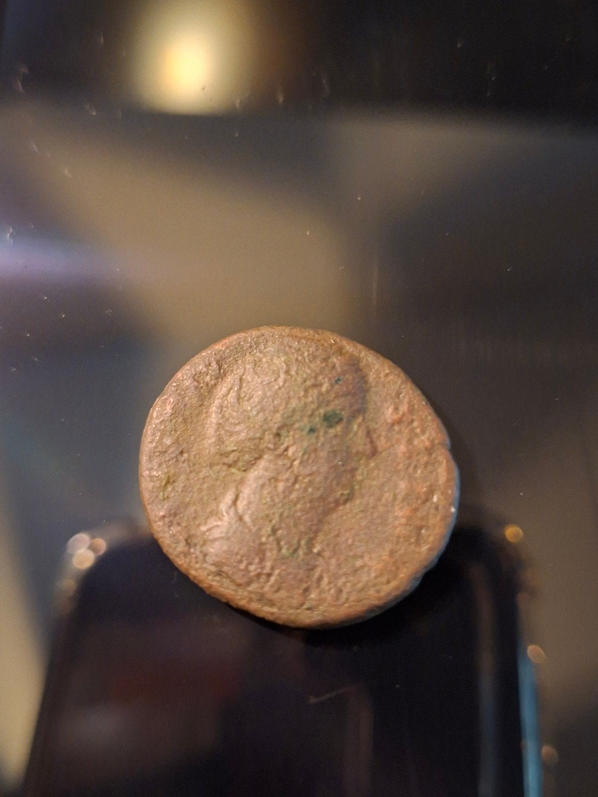 Romeinse munt Faustina - Antieke bronzen munt, Ophalen of Verzenden, Overige landen, Losse munt