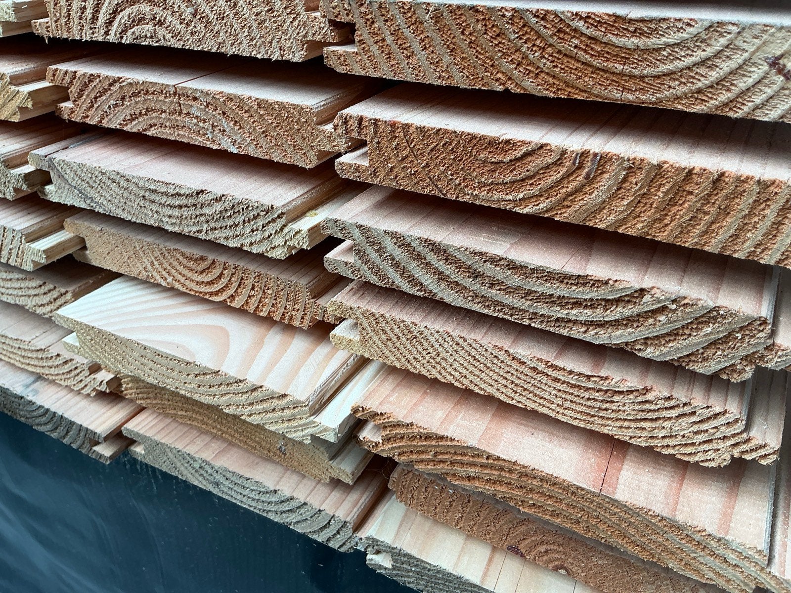 Douglas blokhutprofiel planken | 28x195 mm, Ophalen of Verzenden, Nieuw, 250 cm of meer, Planken