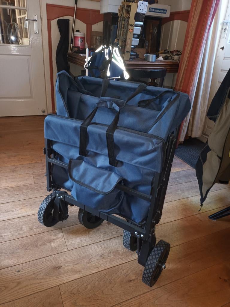 Bolderkar, opvouwbaar en electrische hulpmotor, Ophalen, Opvouwbaar