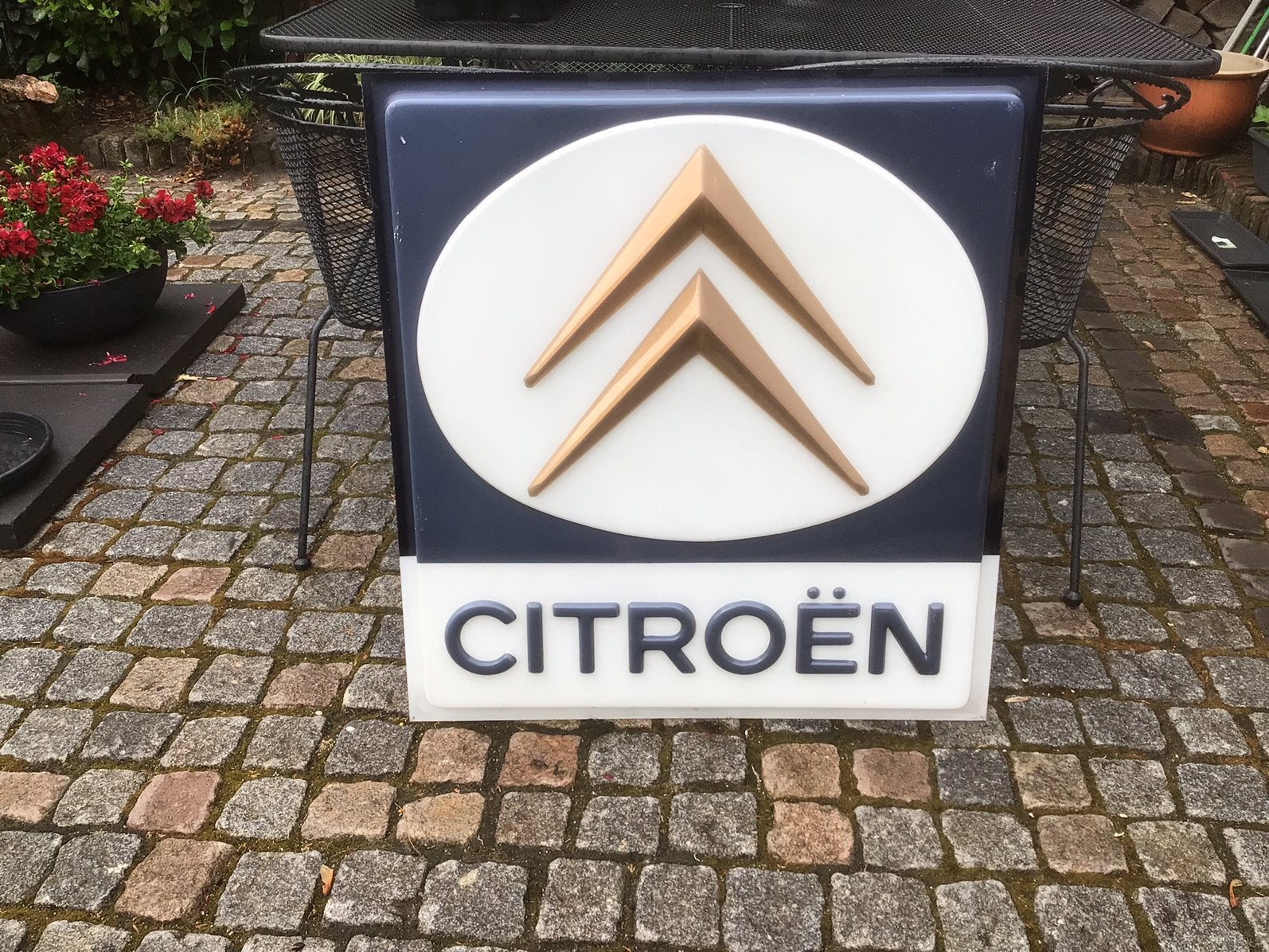 Voorkant citroen lichtbak, Verzamelen, Ophalen, Zo goed als nieuw, Reclamebord
