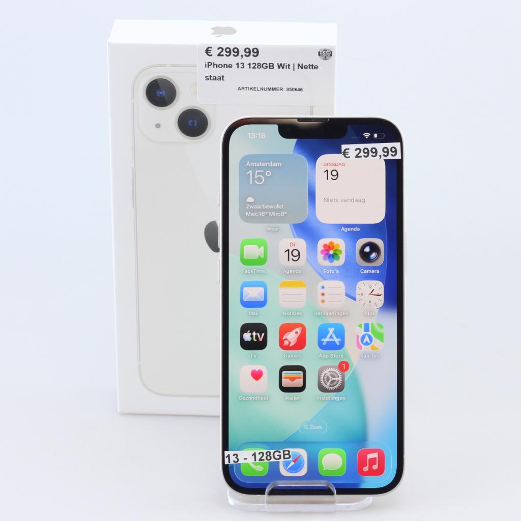 iPhone 13 128GB Starlight, Apple, Zo goed als nieuw, Support@apple.com, One Apple Park Way
Cupertino, CA 95014
United States