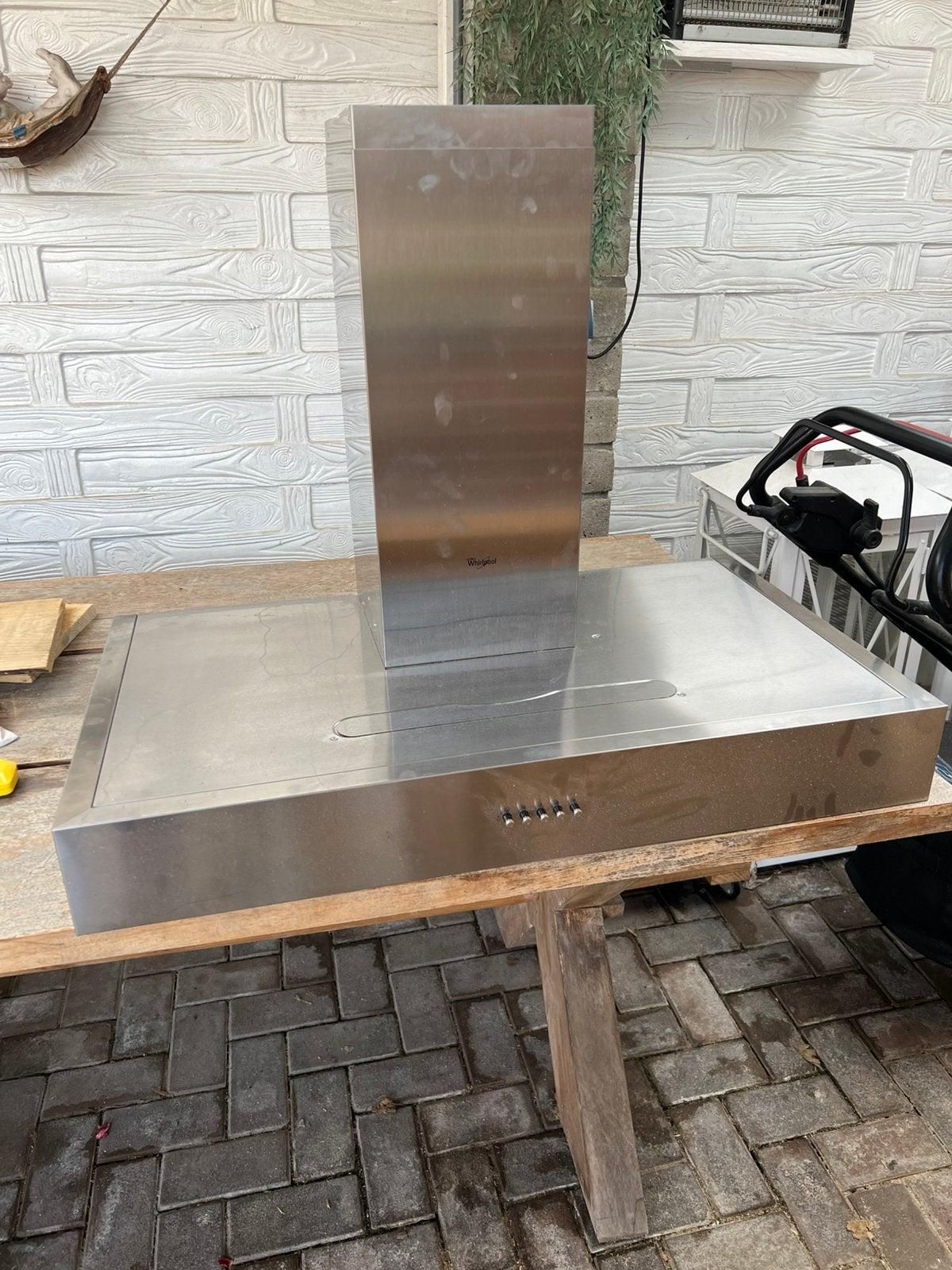 Te koop afzuifkap, Witgoed en Apparatuur, Afzuigkappen, Ophalen, Gebruikt, Wandschouwkap, Vrijstaand