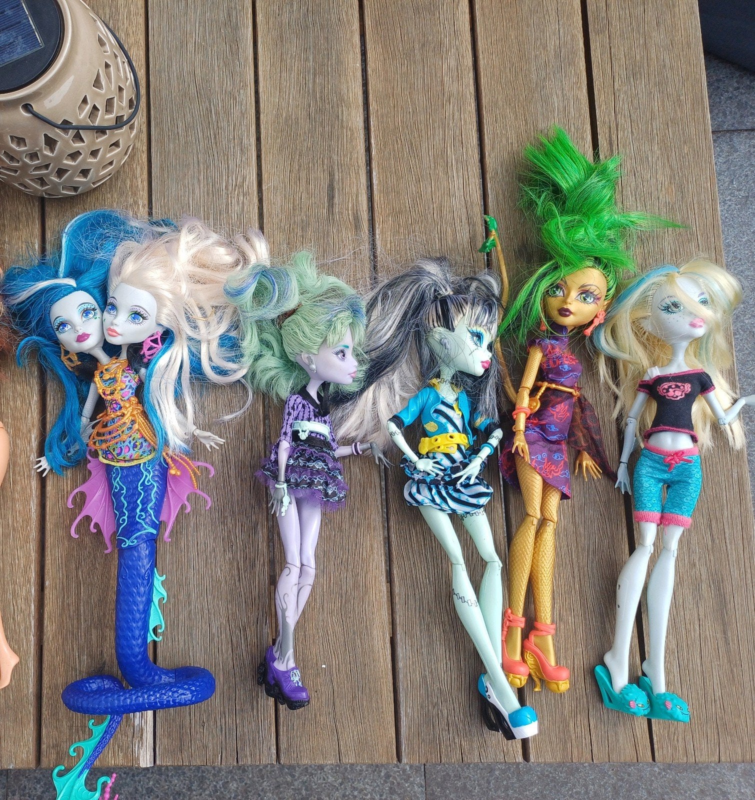 Monster High poppen 5 stuks, Ophalen of Verzenden, Gebruikt, Overige typen