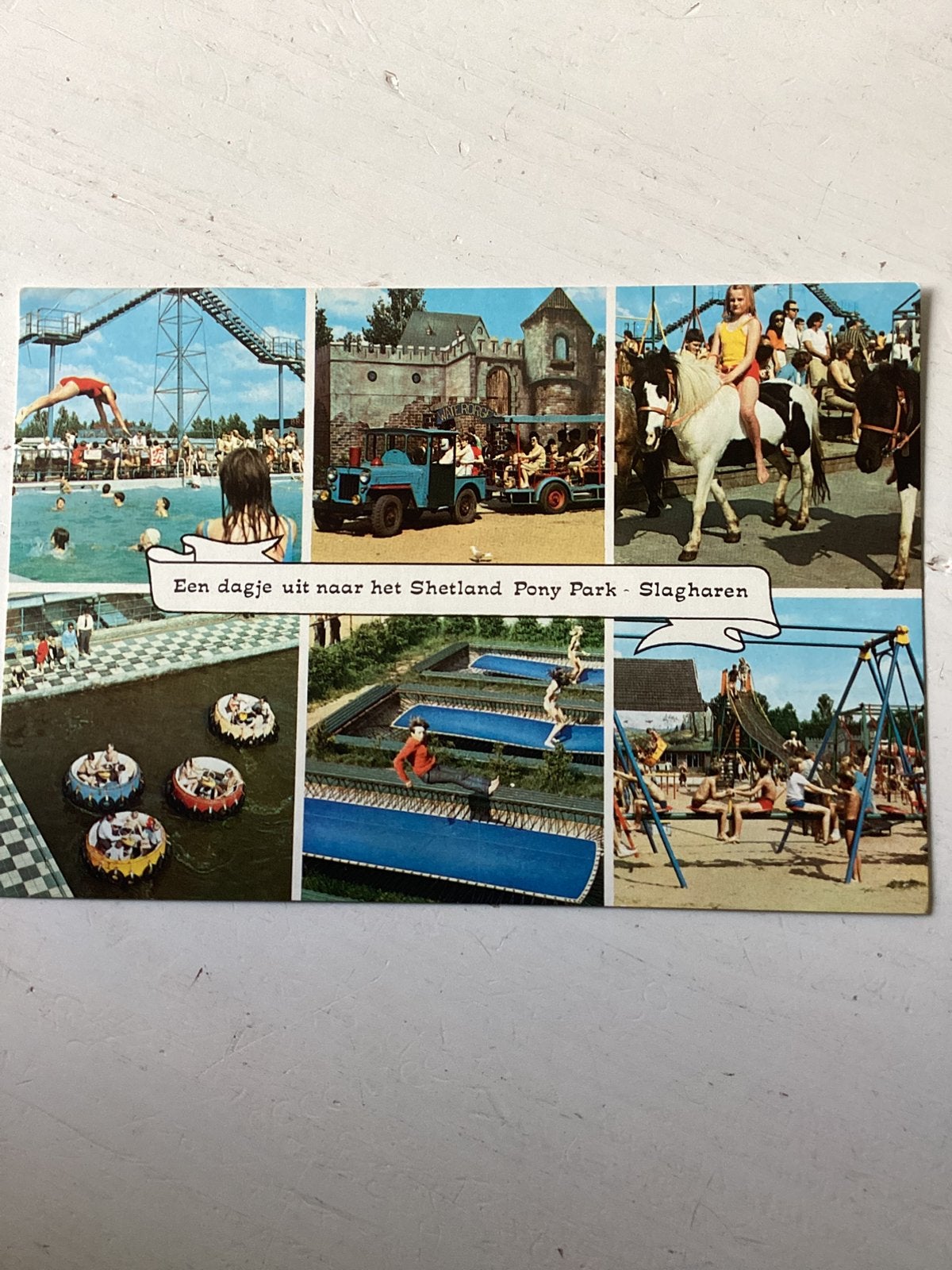 Reclamekaart Shetland Ponypark Slagharen, Verzenden, Kinderen