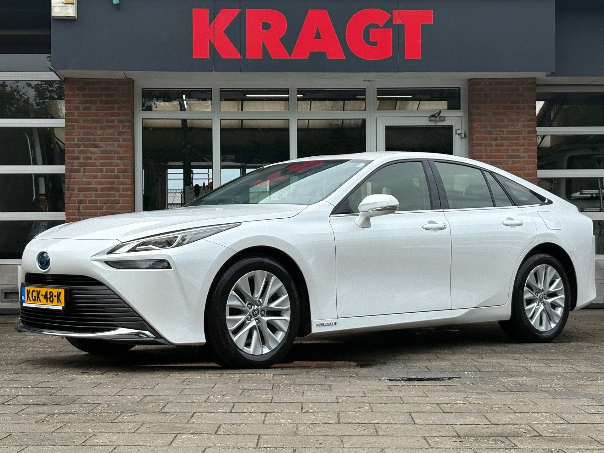 Toyota Mirai Fabrieksgarantie tot 01-2031! Dynamic - waterst, Auto's, Automaat, Gebruikt, Overige brandstoffen, Wit