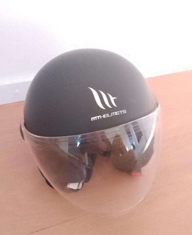 MT Helmets Street Scooterhelm Mat Zwart Maat L, Ophalen of Verzenden, Zo goed als nieuw, Large