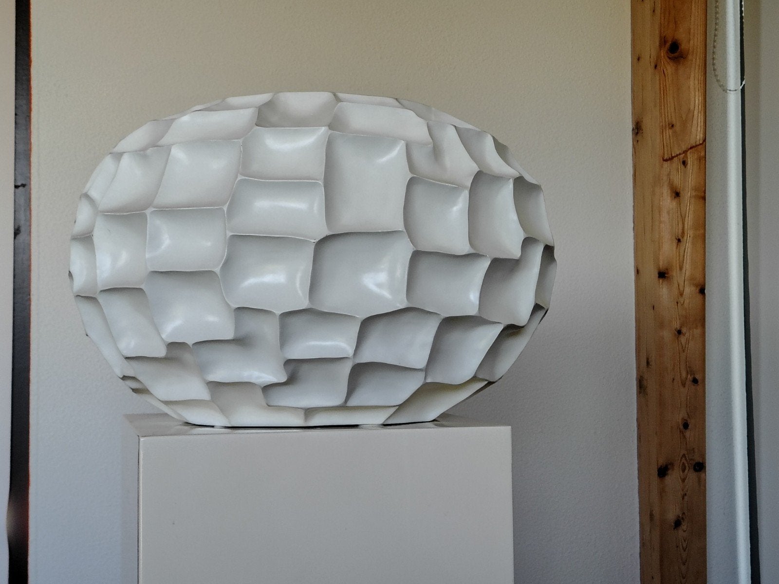 design moderne witte ronde bloempot plantenpot plantenbak, Ophalen, Kunststof, Minder dan 60 cm, Rond