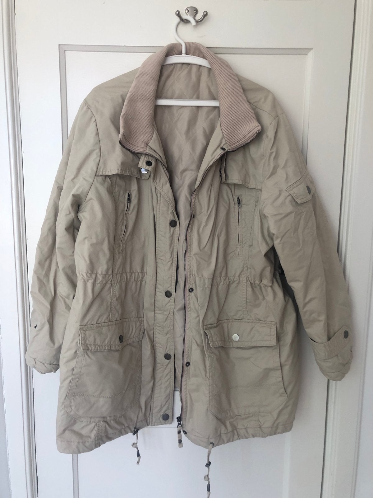 Beige tussenjas dames XL  Ophalen, Kleding | Dames, Jassen | Winter, Ophalen, Zo goed als nieuw, Maat 46/48 (XL) of groter, Beige