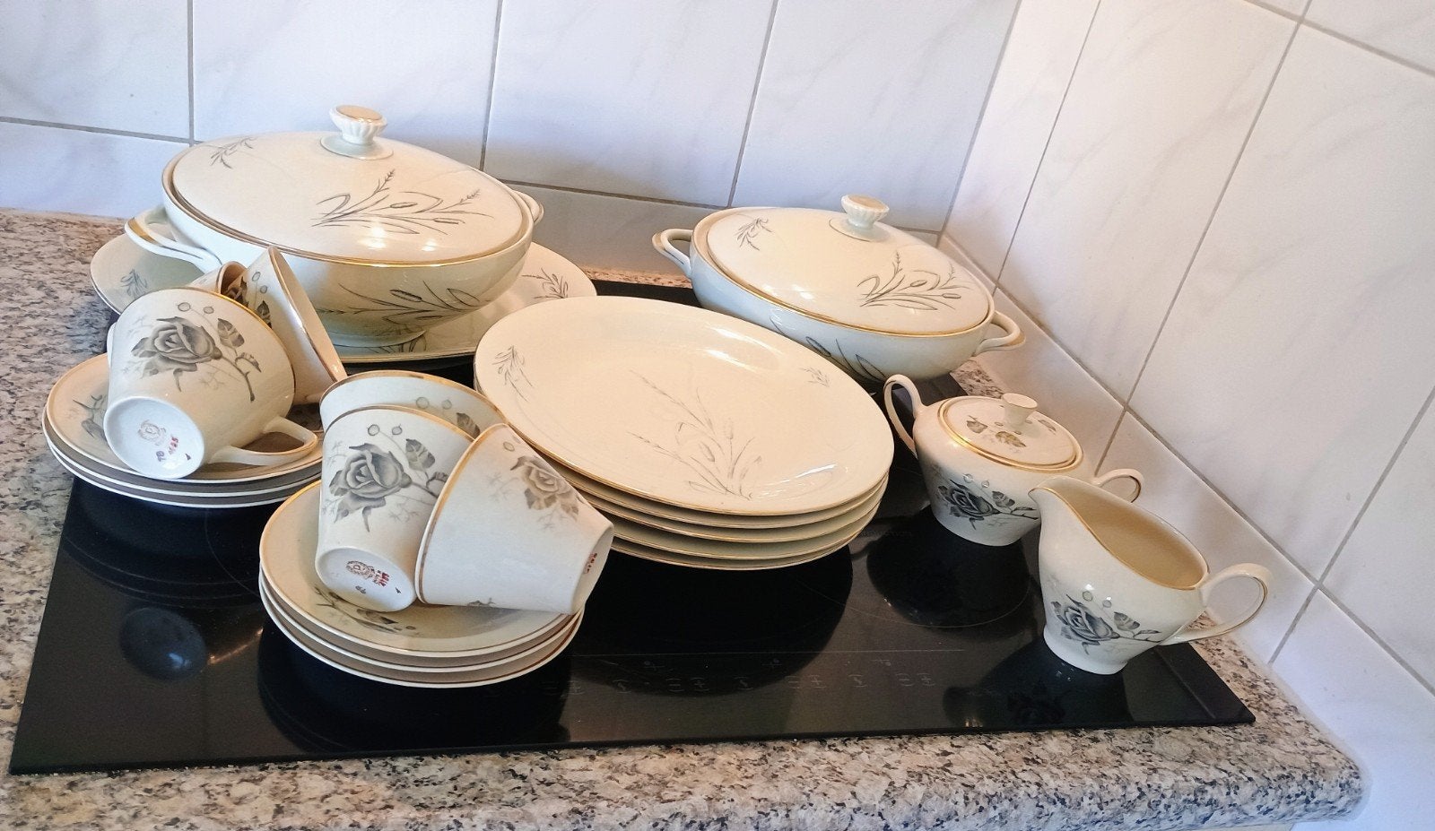 Vintage Chodziez Koffieservies - Made in Poland, Ophalen, Overige merken, Vintage, Zo goed als nieuw