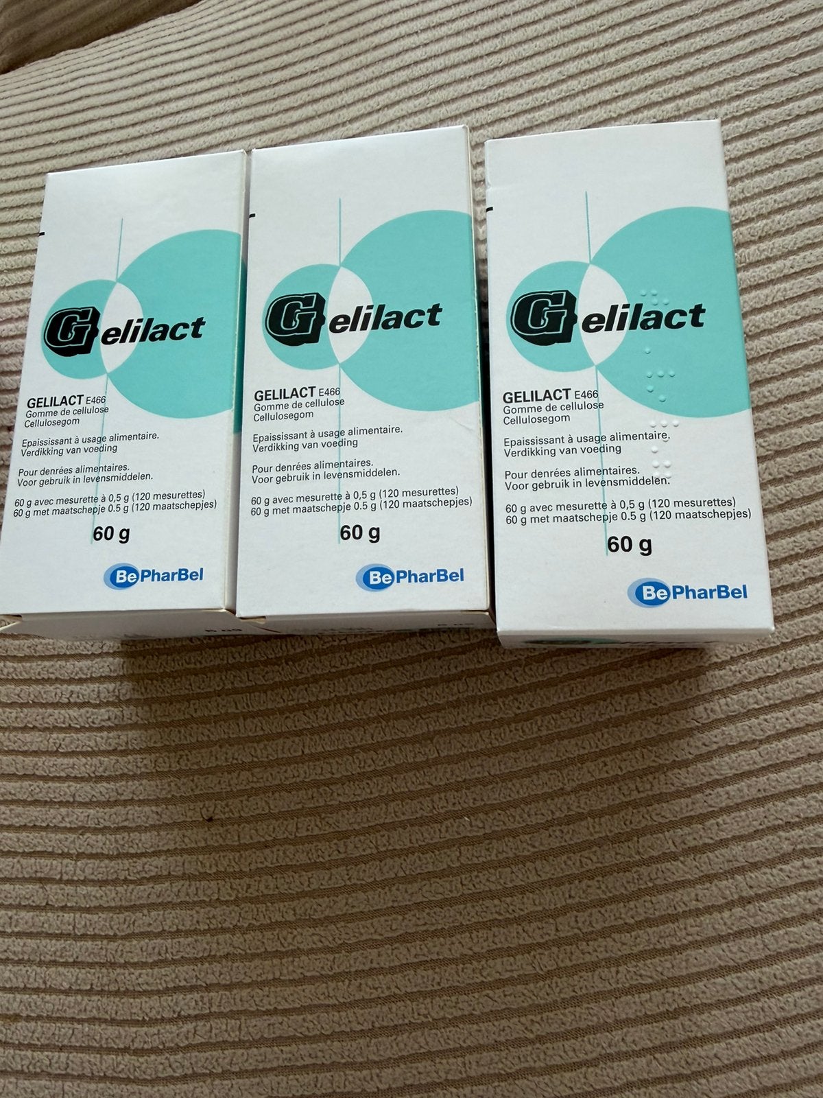 3x gelilact + 2x knijpfruit er gratis bij!, Ophalen of Verzenden, Zo goed als nieuw, Gehele gezicht
