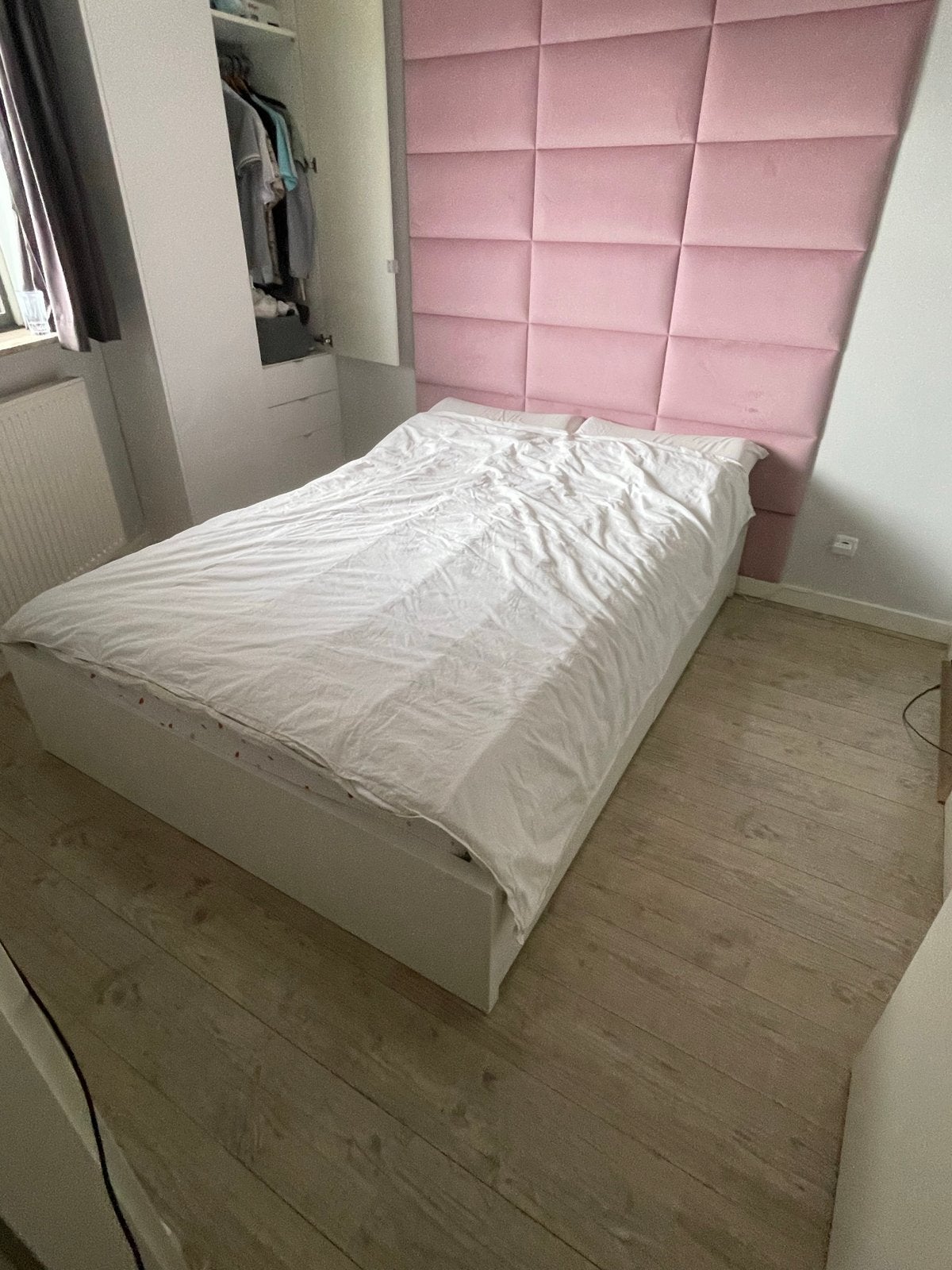 IKEA Malm bed 140x200 cm met lades, zo goed als nieuw, Huis en Inrichting, Slaapkamer | Bedden, Ophalen, Wit, Tweepersoons, 140 cm
