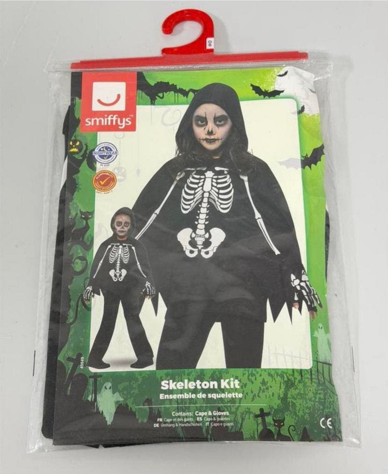 Skelet Pakje Kind Kinderen Halloween Carnaval - One Size, Jongen of Meisje, Nieuw, Ophalen of Verzenden, H