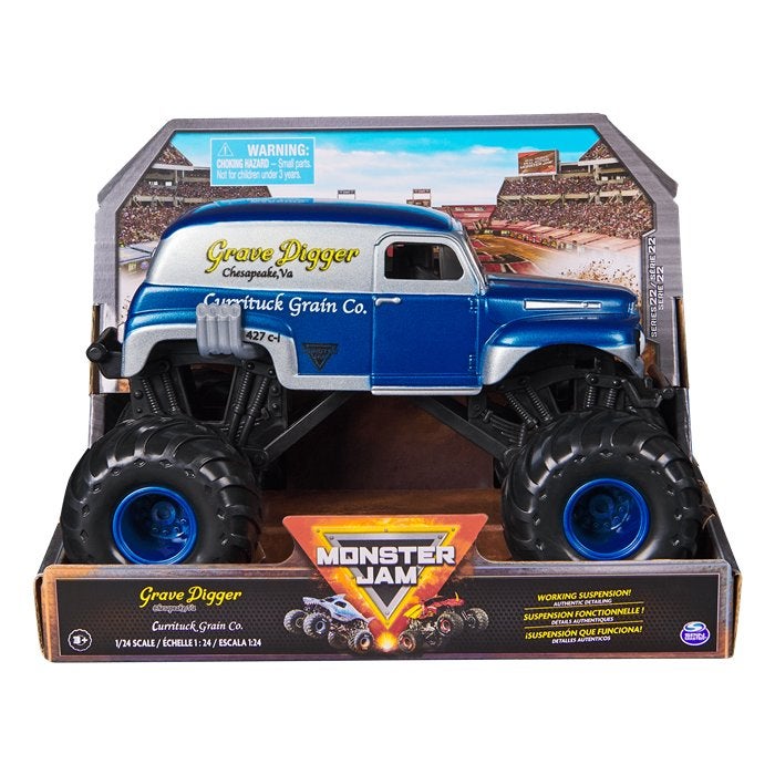 Monster Jam: 1:24 Grave Digger Currituck Grain Co. serie 22, Kinderen en Baby's, ., Nieuw, Ophalen of Verzenden, .