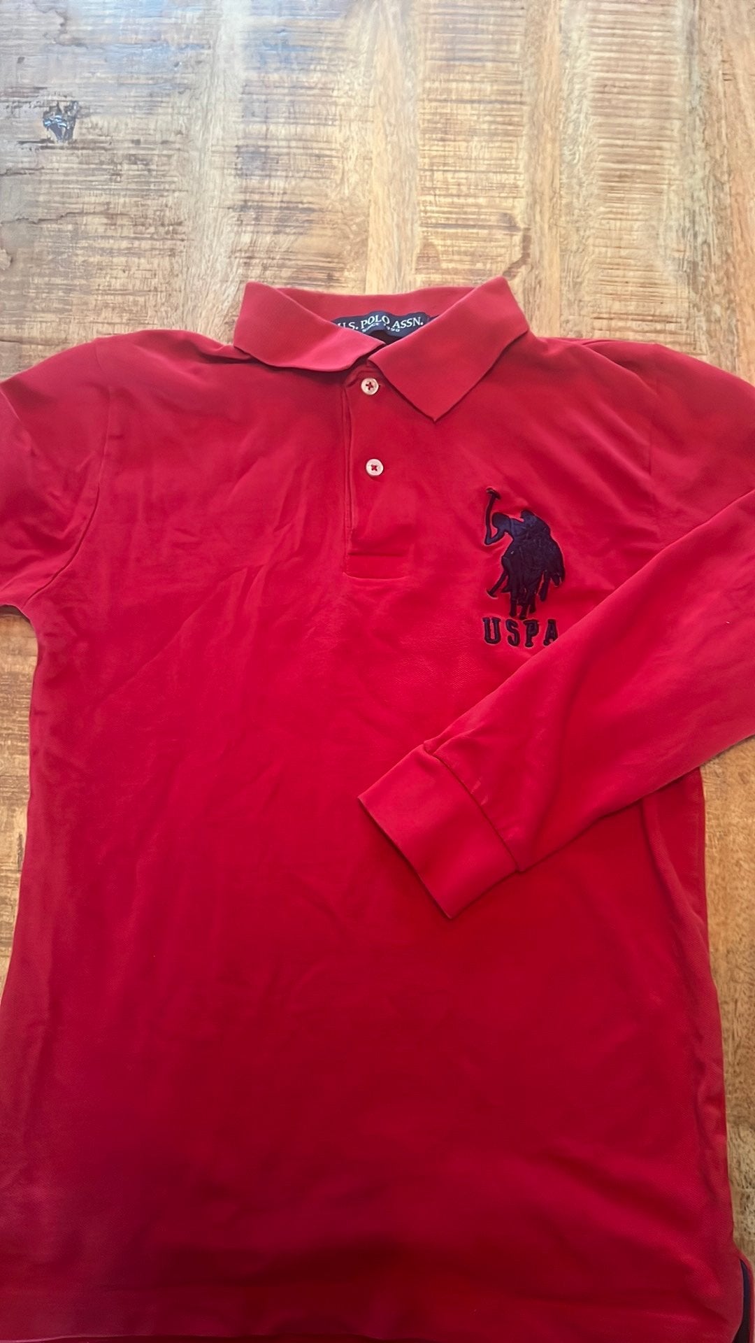 Super mooie Polo rode longsleeve, Ophalen of Verzenden, Zo goed als nieuw, Jongen, Shirt of Longsleeve