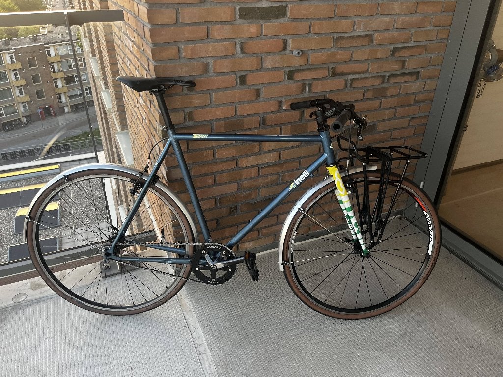 Cinelli Tutto Plus XL (59) – Singlespeed / Fixed / Messenger, Velgrem, Zo goed als nieuw, 57 tot 61 cm, Ophalen