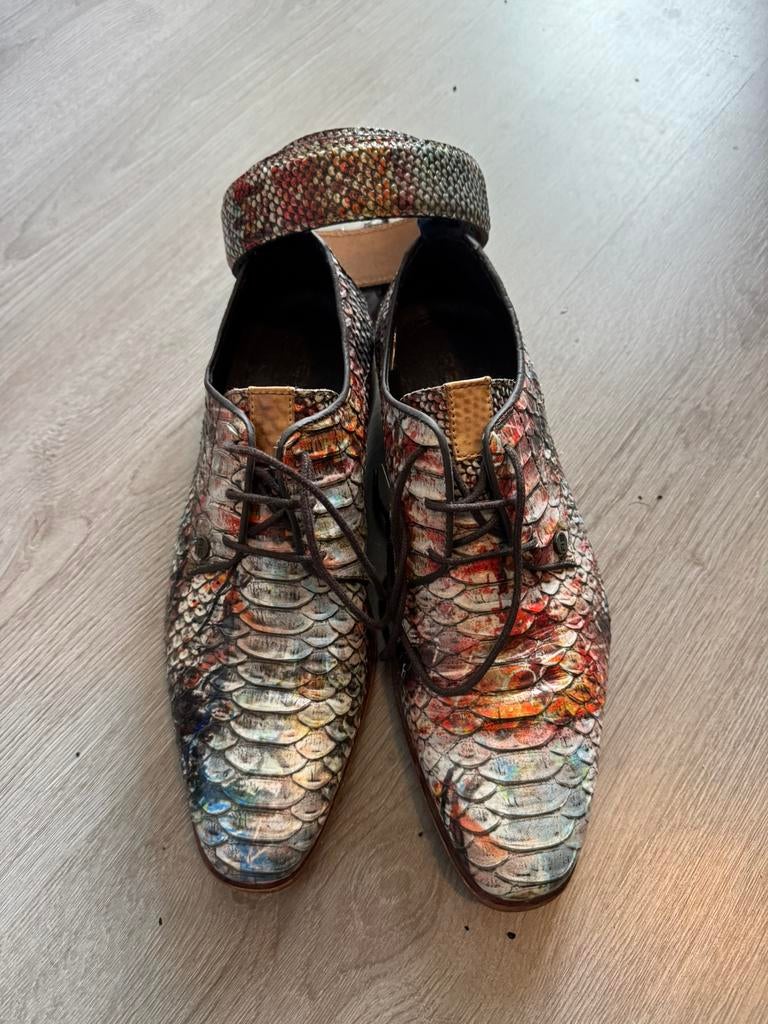 Rehab veterschoen - maat 41 - met bijpassende riem, Ophalen, Overige kleuren, Gedragen, Veterschoenen