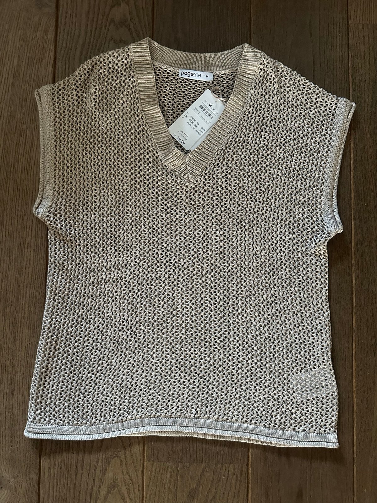 Gehaakte top met V-hals, M, nieuw, Kleding | Dames, Maat 38/40 (M), Nieuw, Ophalen of Verzenden, Zonder mouw