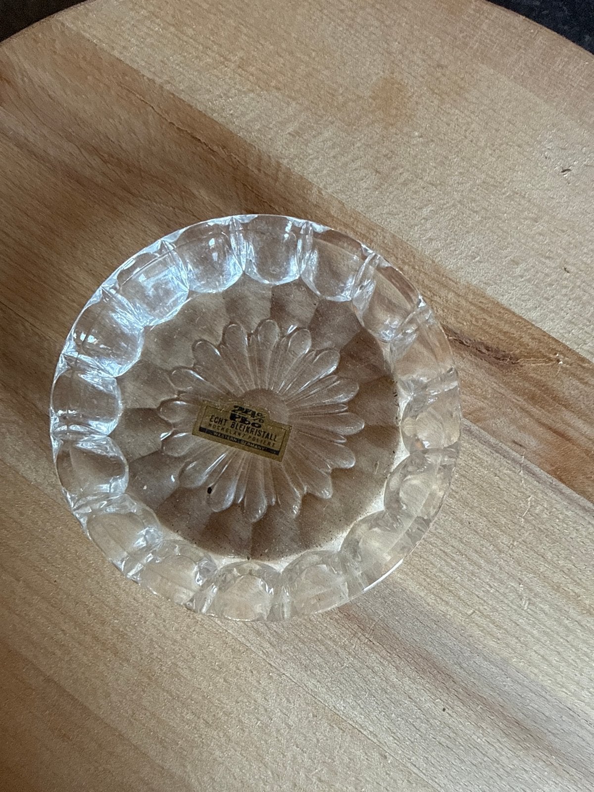 Vintage Kristallen Asbak - Echt Bleikristall 24% PbO, Ophalen