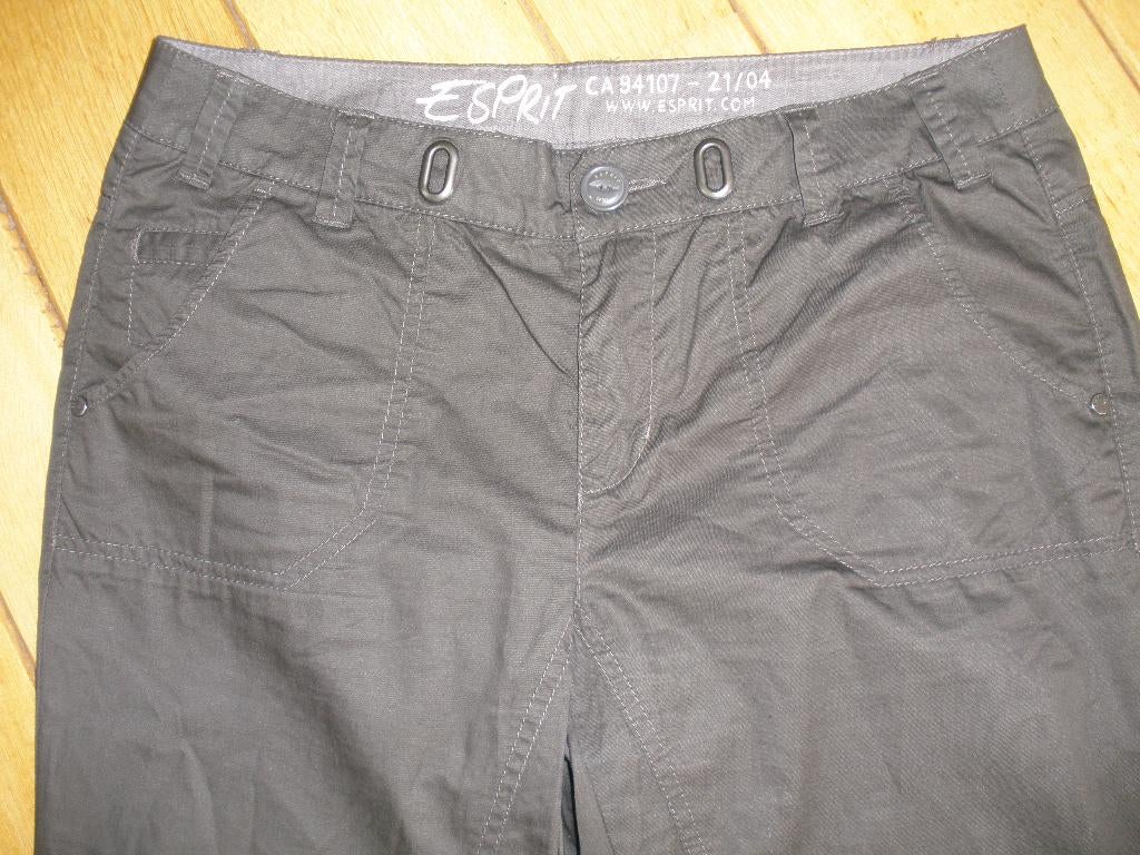 ESPRIT broek donker bruin flared maat 36, Bruin, Ophalen of Verzenden, Zo goed als nieuw, Maat 36 (S)