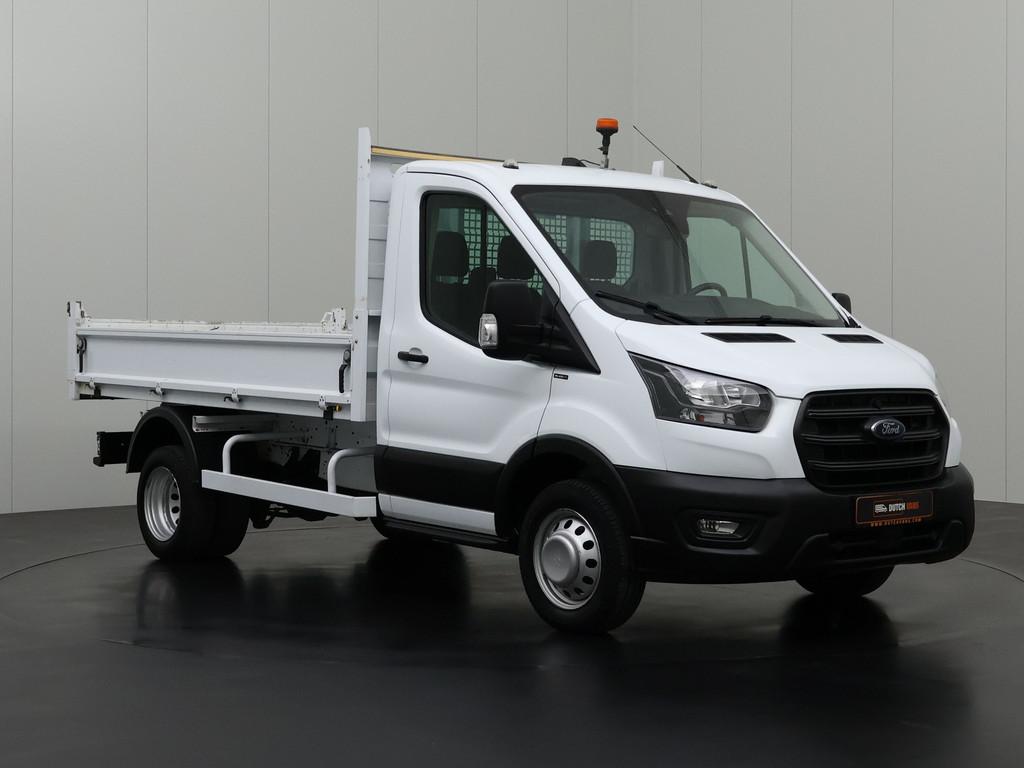 Ford Transit 2.0TDCi 170PK Kipper | 3500Kg Trekhaak | Airco, Gebruikt, 2525 kg, Wit, Multifunctioneel stuurwiel