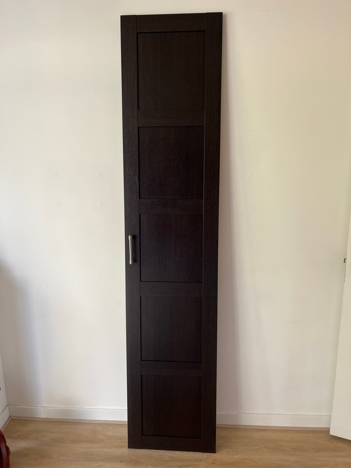 2x IKEA Bergsbo deur, donkerbruin, 229x50 cm, Ophalen, Minder dan 50 cm, Gebruikt, 200 cm of meer