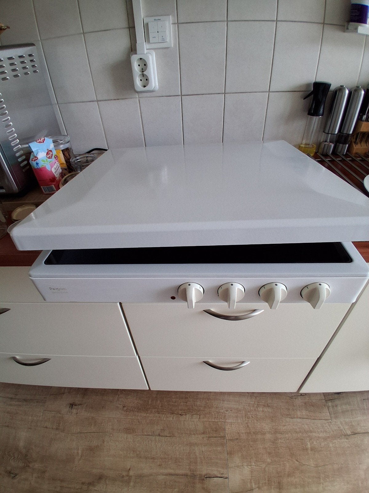 Pelgrim elektrische kookplaat met 4 kookzones, Witgoed en Apparatuur, Kookplaten, Ophalen, Gebruikt, 4 kookzones, Vrijstaand