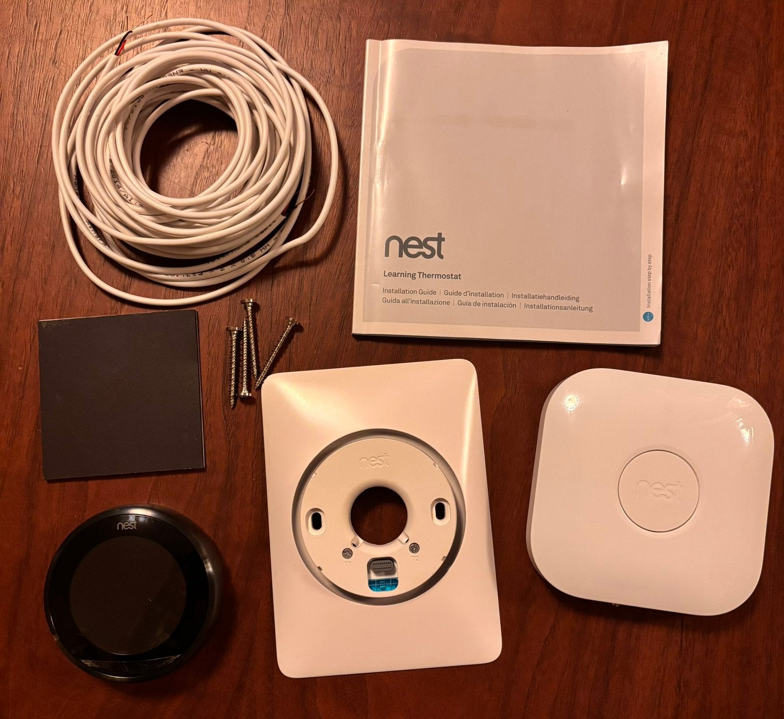 Google Nest Learning Thermostat (3e generatie) + Heat Link, Ophalen of Verzenden, Slimme thermostaat, Zo goed als nieuw