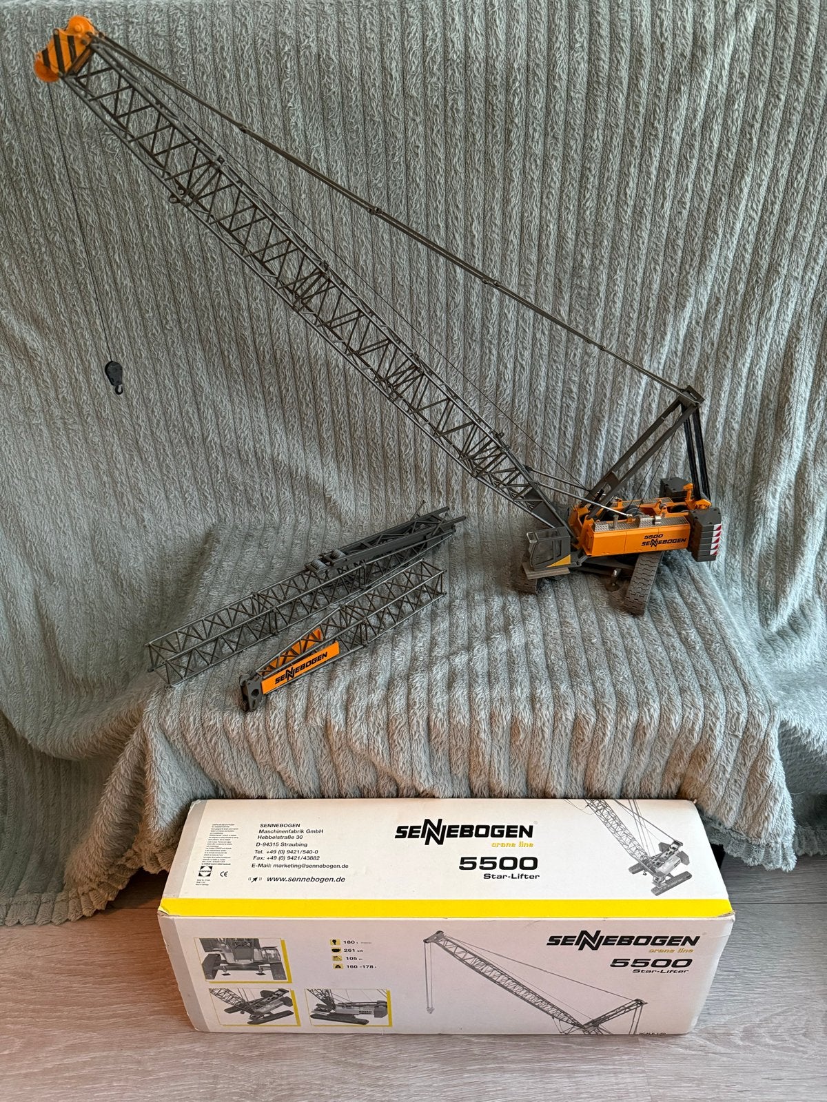 Sennebogen 5500 Star-Lifter kraanmodel 1:50, Overige merken, Gebruikt, 1:50 of kleiner, Overige typen