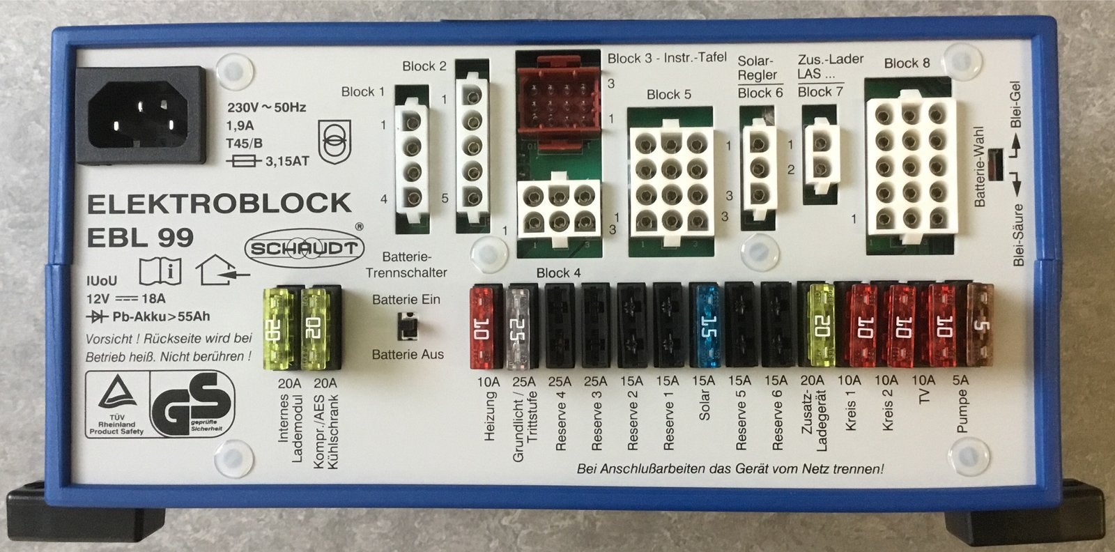 EBL99k Schaudt elektroblock, Schaudt, Zo goed als nieuw, Service@schaudt.de, Planckstr. 8 Markdorf