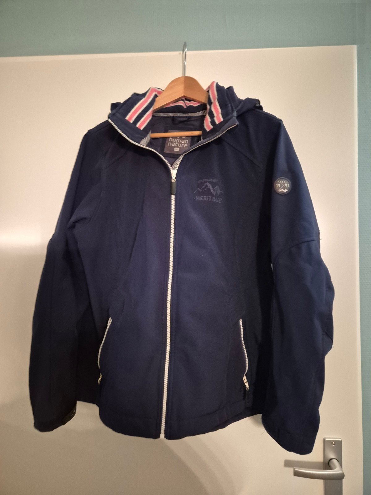 Human Nature XXL windjack ANWB - Zo goed als nieuw, Kleding | Dames, Jassen | Zomer, Blauw, Maat 46/48 (XL) of groter, Ophalen of Verzenden