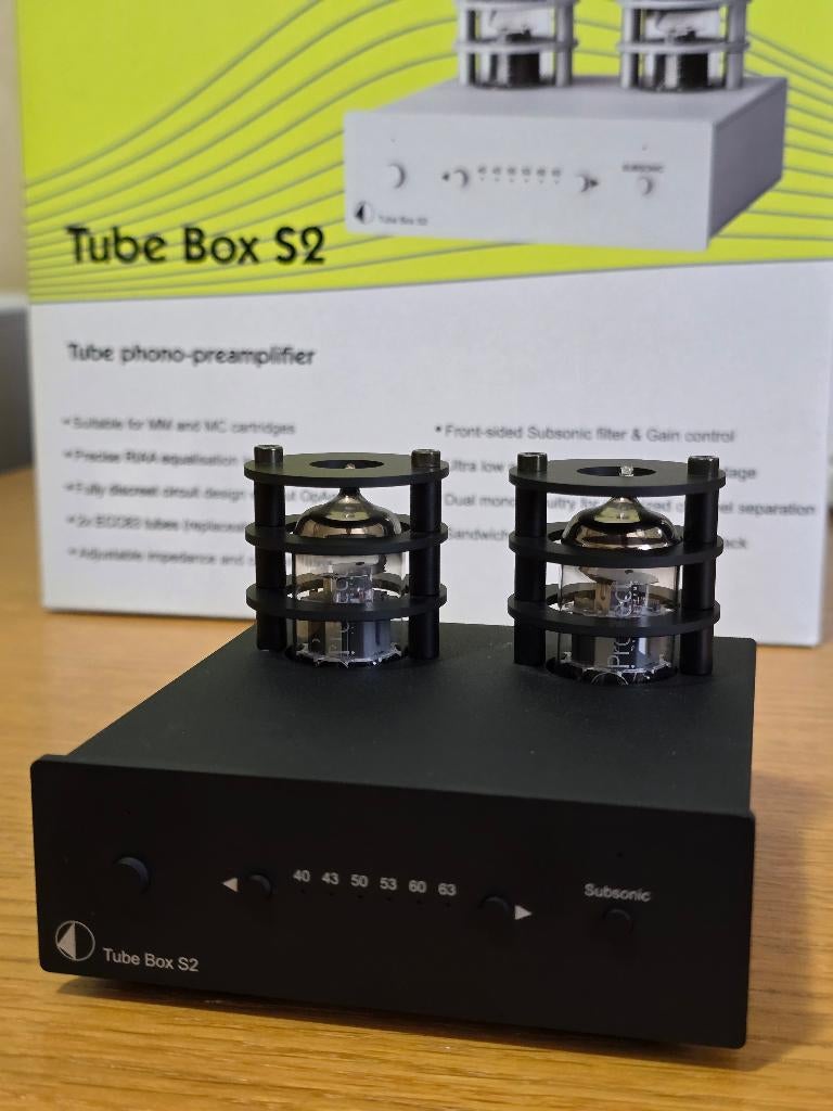 Pro‑Ject Tube Box S2 - NWST– Buizen Phono Voorversterker, Overige merken, Ophalen of Verzenden, Zo goed als nieuw, Minder dan 60 watt