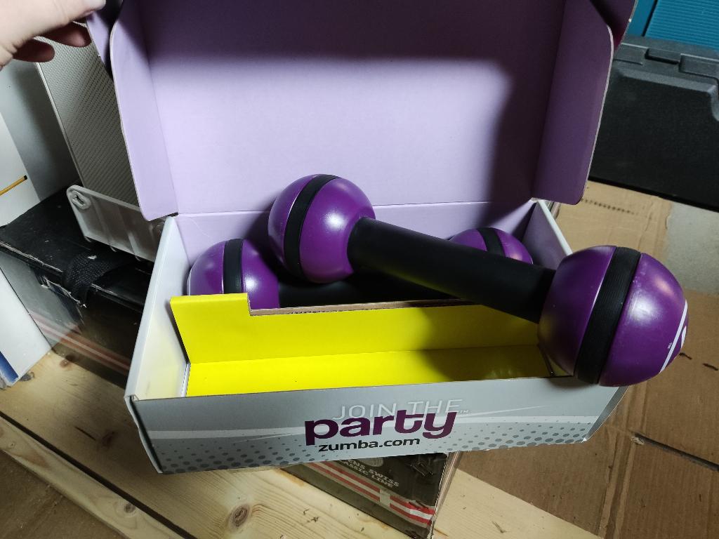 te koop: zumba toning gewichten (1,1 kg), Ophalen of Verzenden, Zo goed als nieuw, Dumbbell