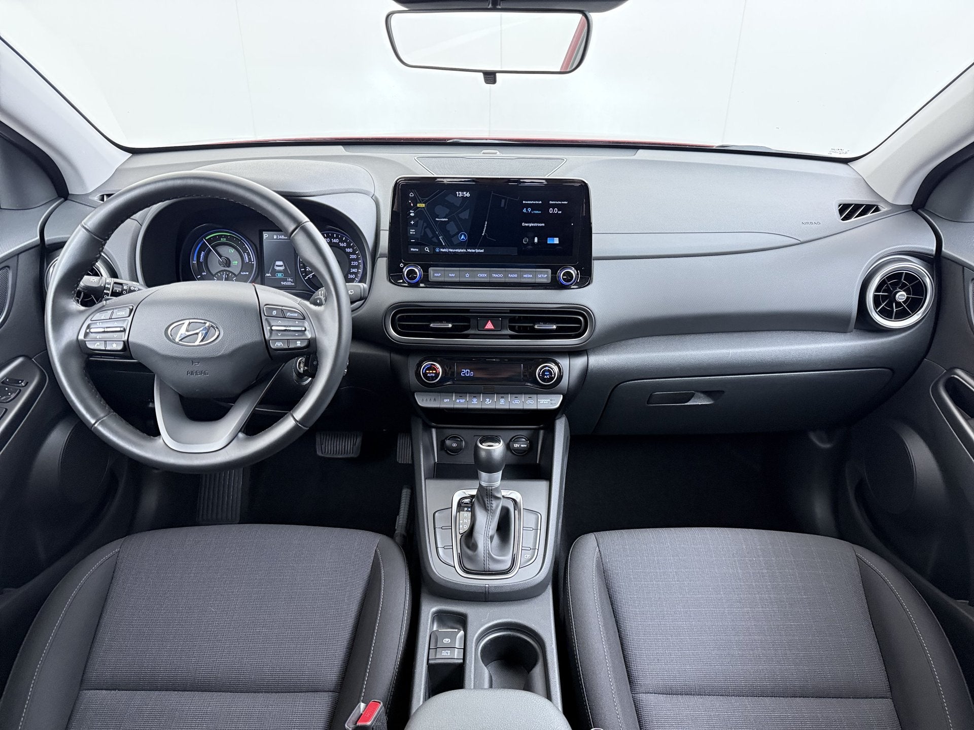 Hyundai KONA 1.6GDI HEV Hybride Autom. Trekhaak Adap.Cruise, Stof, Gebruikt, Origineel Nederlands, 26 km/l