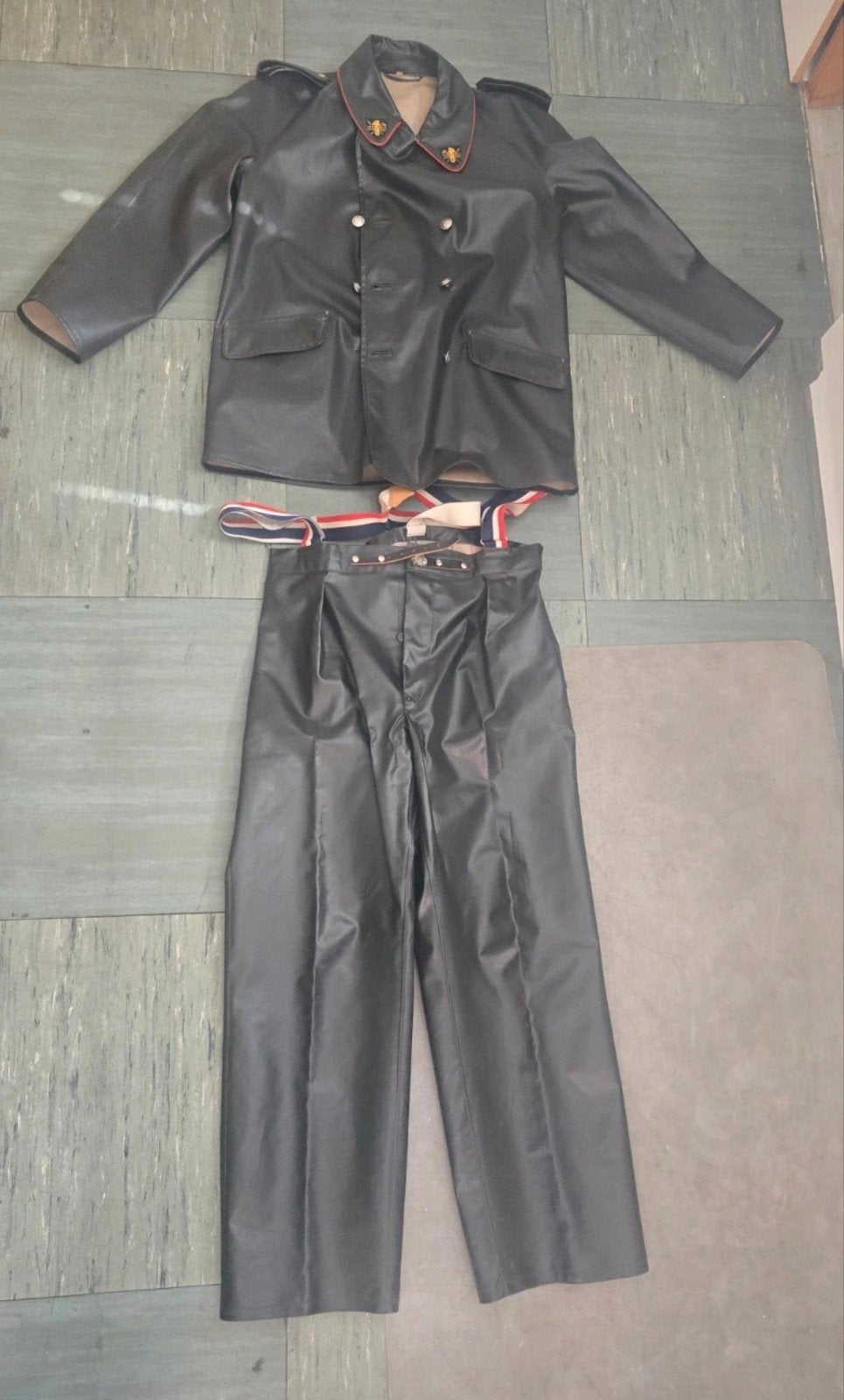 Vintage Kraaijer Kleding brandweerpak met bretels, Ophalen of Verzenden