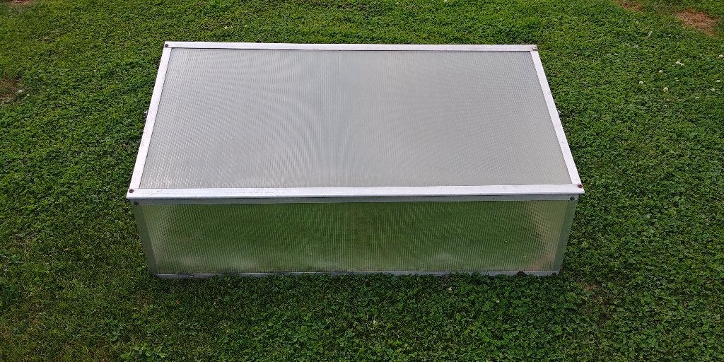 klein kweekkasje, Ophalen, Polycarbonaat, Gebruikt, Aluminium
