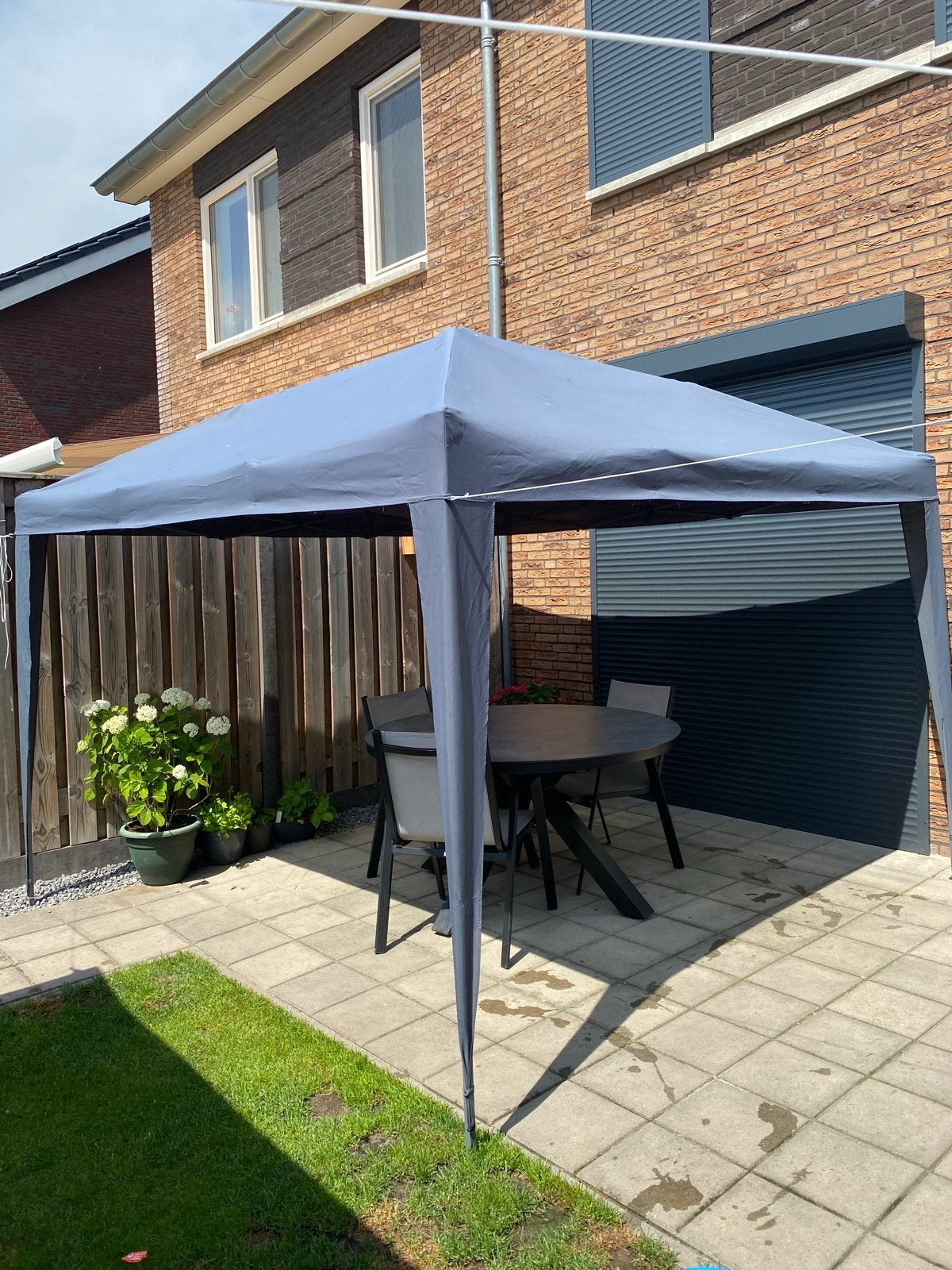 Partytent 3x3 Easy Up Scharensysteem UV50+ incl. hoes, Opvouwbaar, Partytent, Minder dan 4 meter, Minder dan 5 meter