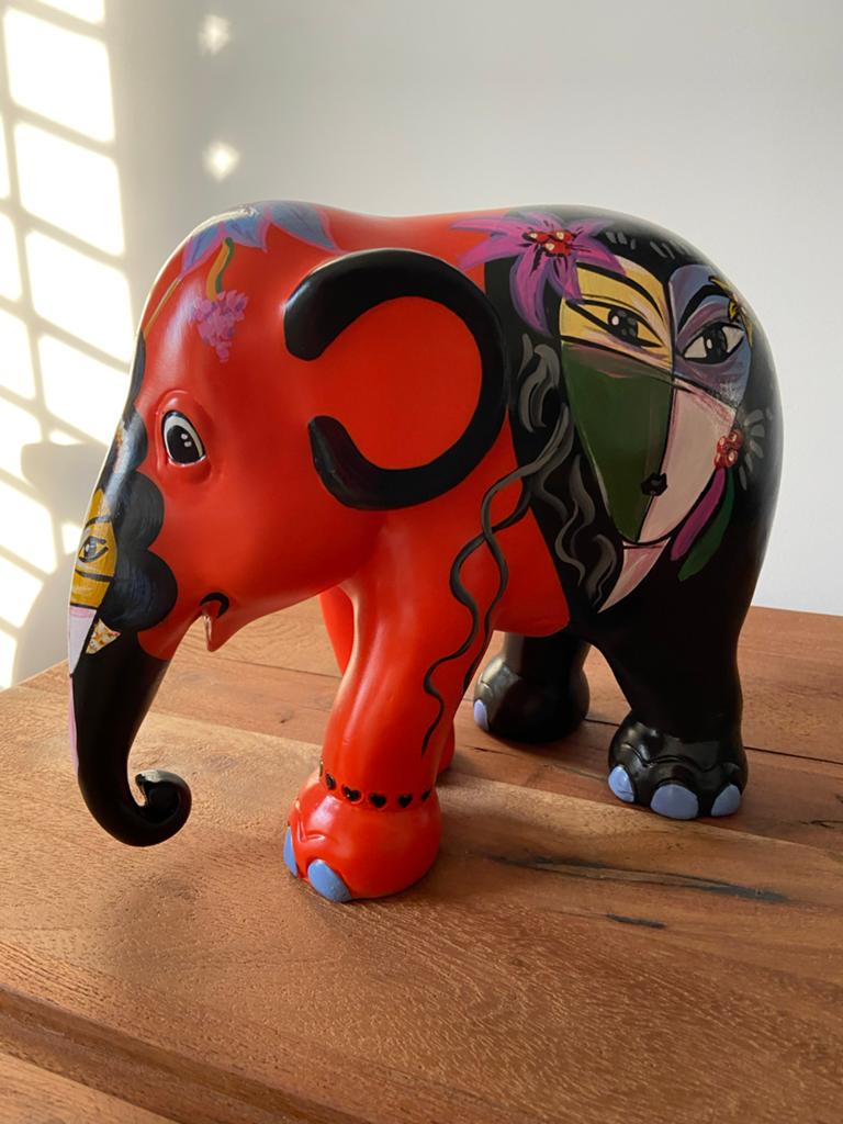 Elephant Parade 'Ladyphant' door Michelle Moore (2009), Ophalen of Verzenden, Zoogdier, 20 - 50 cm, Beeld
